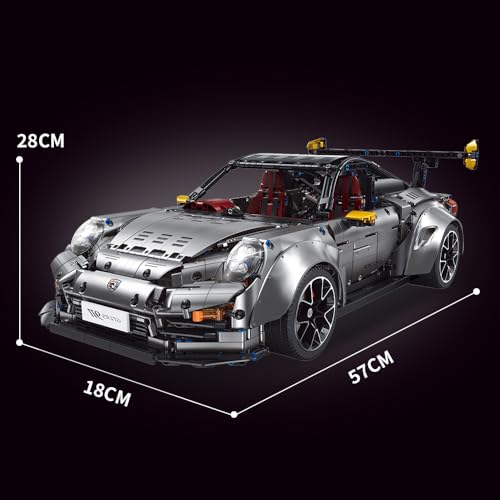 MISINI T5026 Sports Car Building Kit, 1:8 Scale MOC Set for Adults, 3389 PCS W433