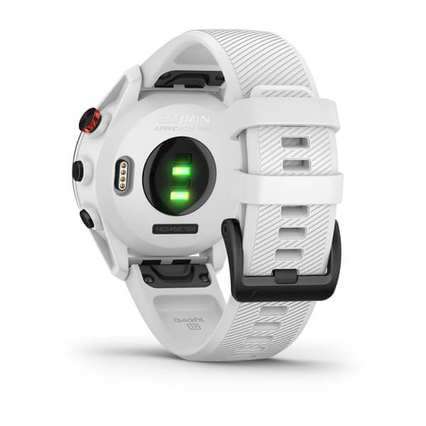 Garmin Approach S62 GPS Golf Watch, Black Bezel White Band G6715