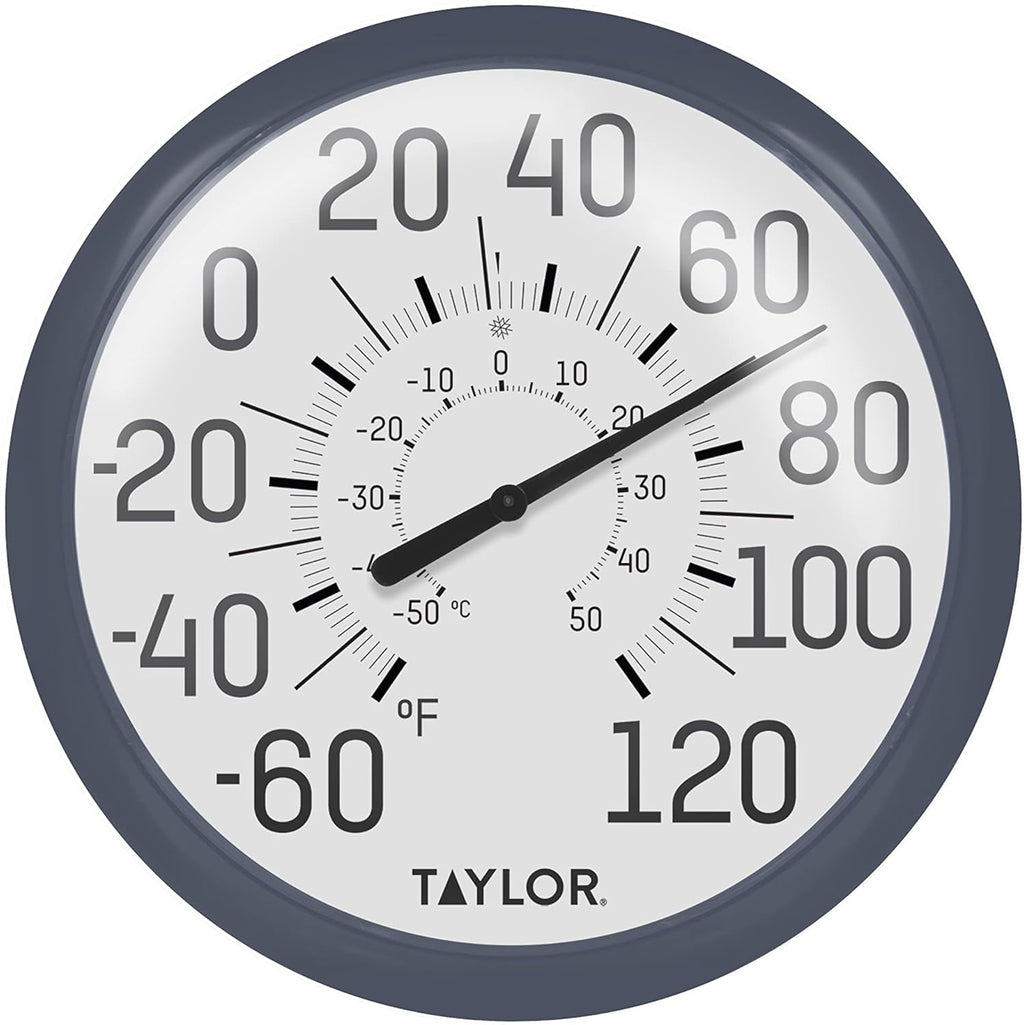 Taylor Big & Bold Wall Thermometer, 13.25 Inch, Navy