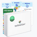 tellmeGen DNA Test Starter (Ancestry - Traits - Fitness and Diets) More 90 Online Reports - Ancestry DNA Test Kit, DNA Connect Family Finder, Sports, Diet and Traits
