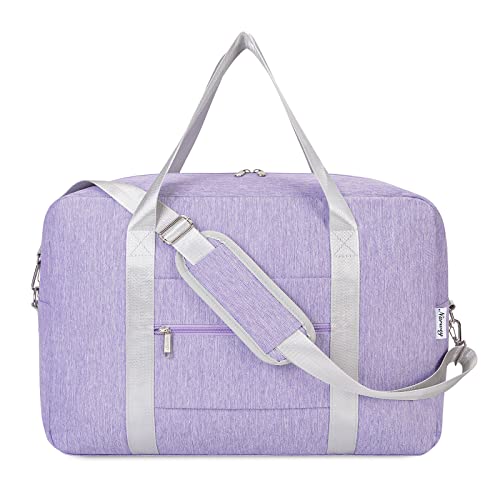 For Spirit Airlines Personal Item Bag 18x14x8 Foldable Travel Duffel Bag Underseat Carry on Luggage for Women and Men 30L (Grey)
