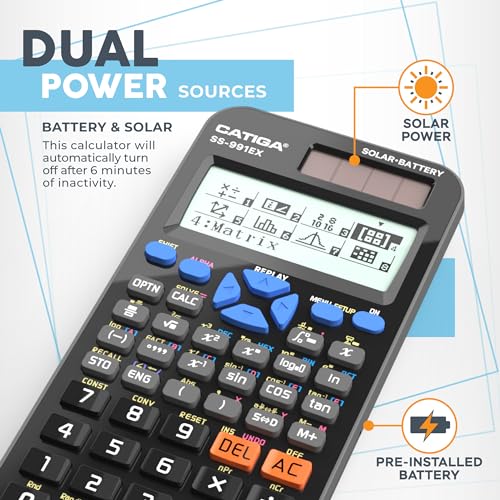 Scientific Calculator with Graphic Functions for High School and College E1591