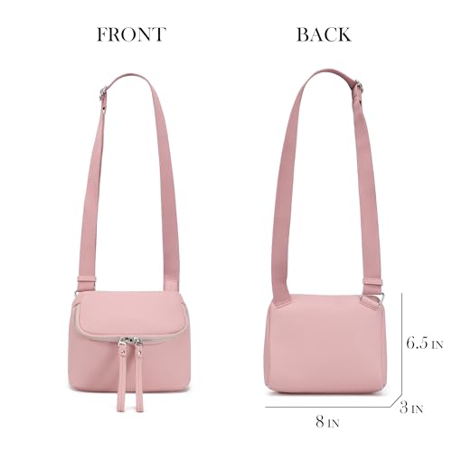 INICAT Fanny Pack Crossbody Bag for Women Vegan Leather Travel D6352