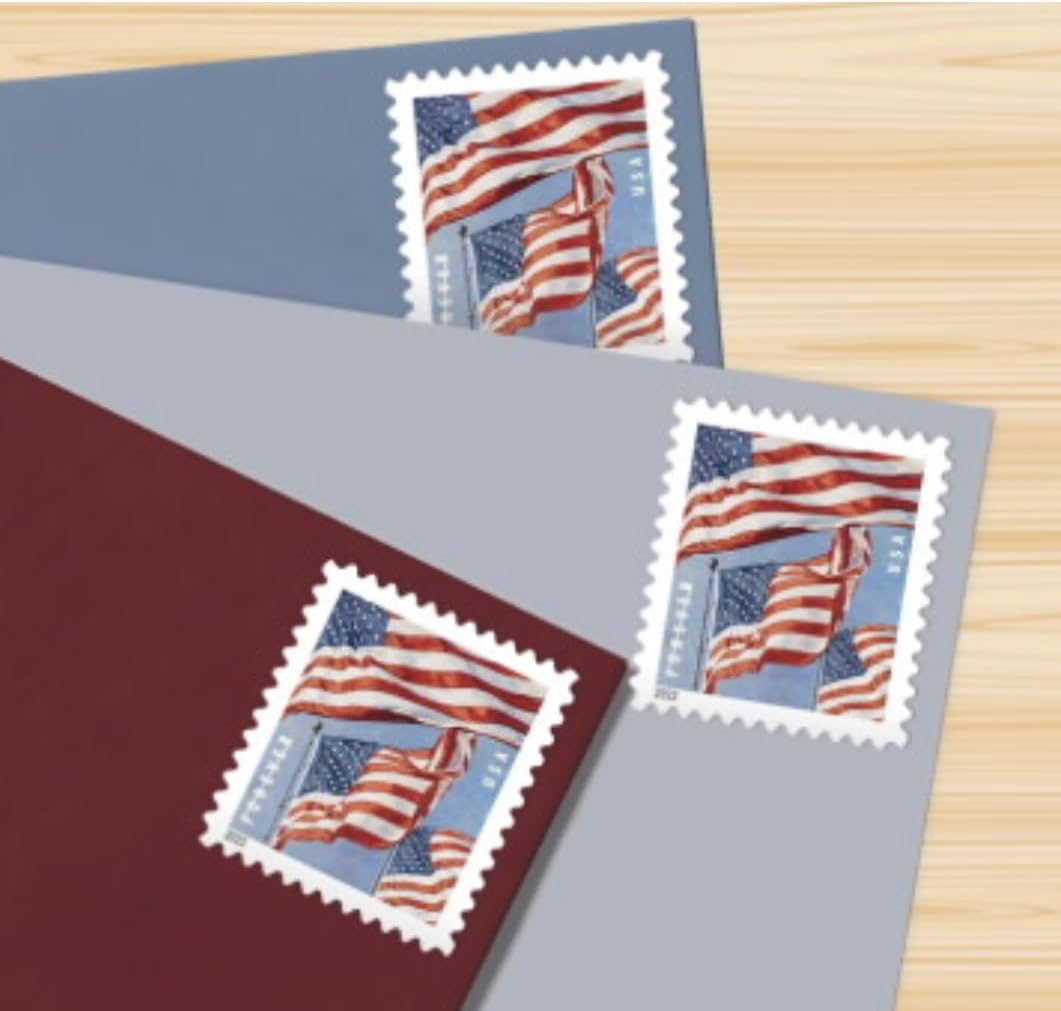 US Flag Postage Stamps for 1 oz Letters, 100 Rolls U701