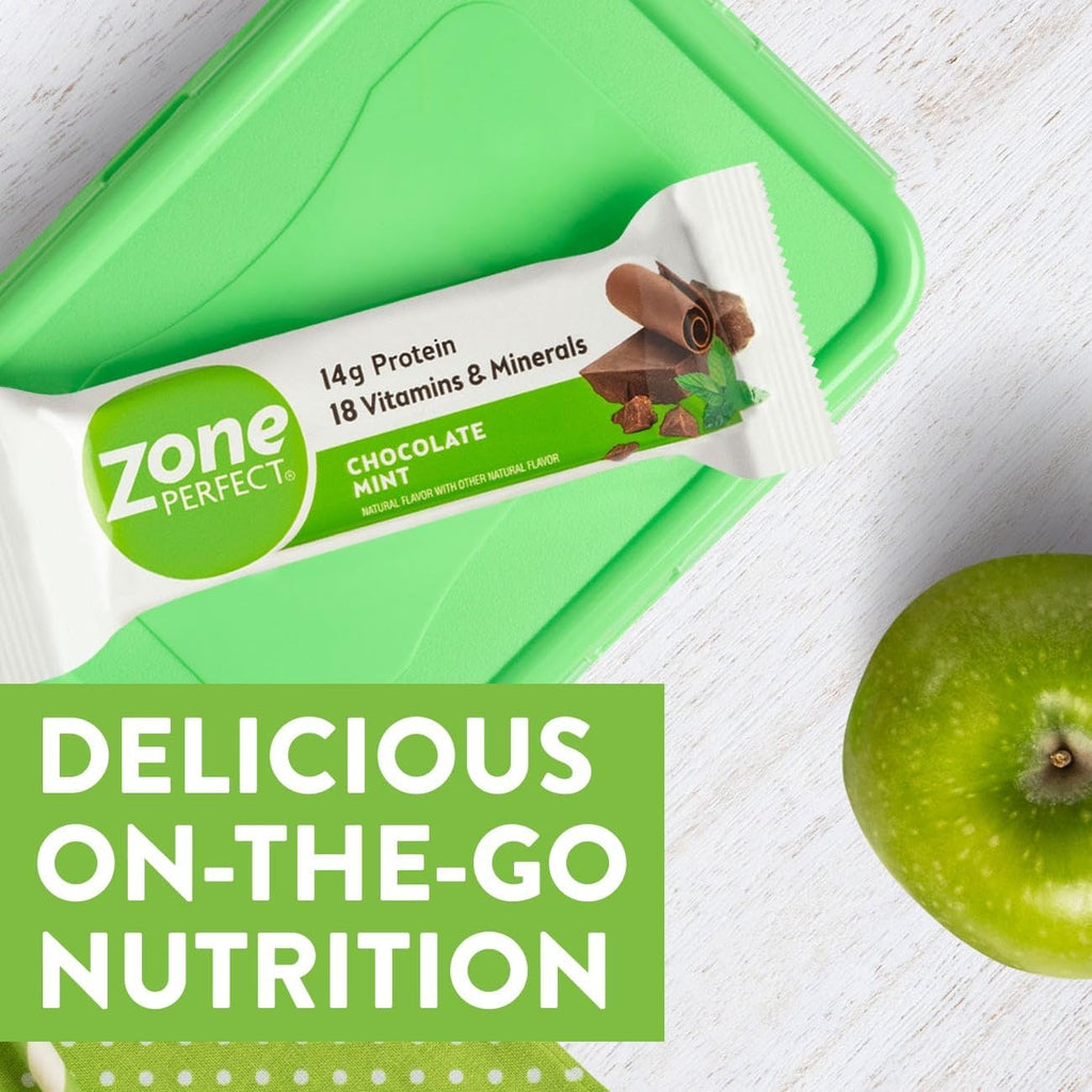 Zone Perfect All Natural Nutrition Bar Chocolate Mint 1.76 oz 12-Count Box Pack of 2 P4686