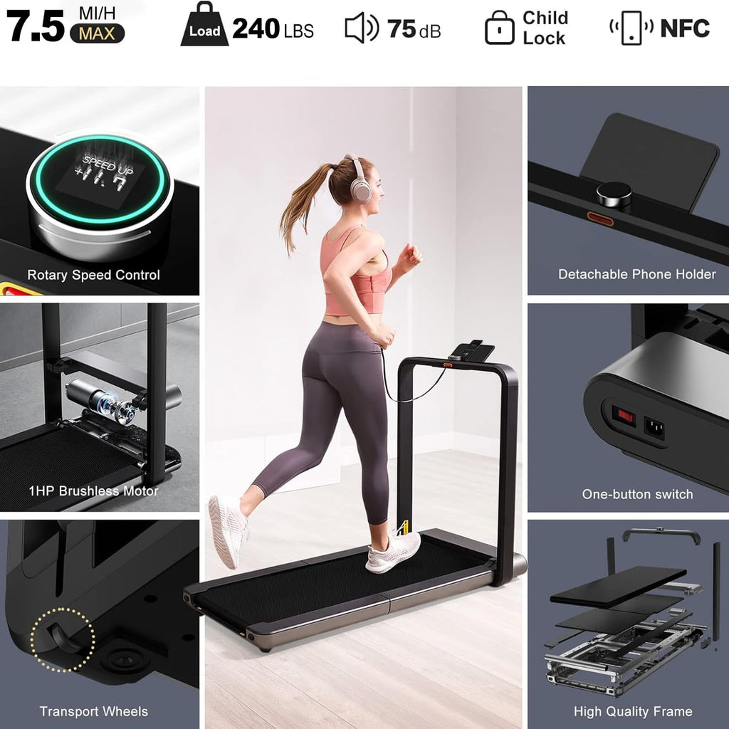 WALKINGPAD X21 Foldable Treadmill 2-in-1 Walking & Running Machine with LED Display Q86557