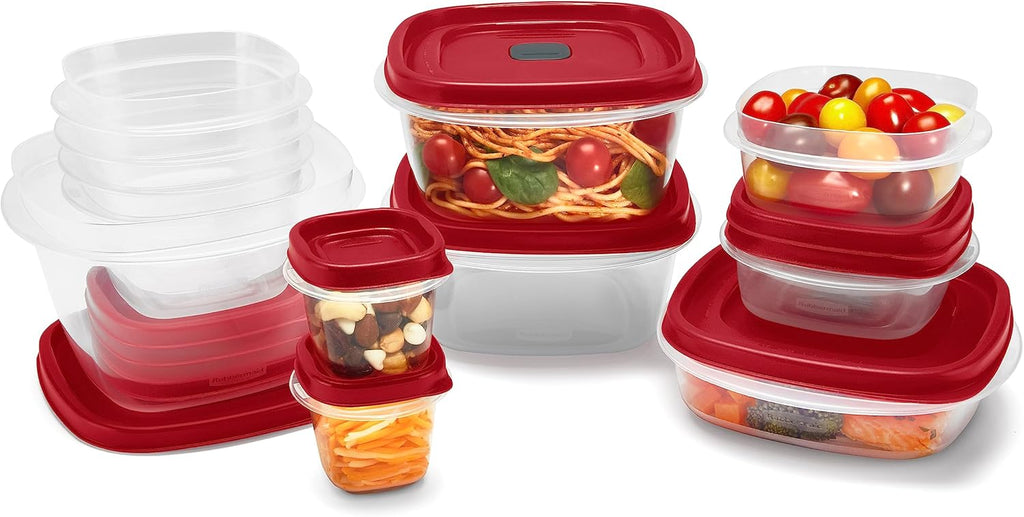 Rubbermaid Assorted Food Storage Container Set, 24-Pack C654