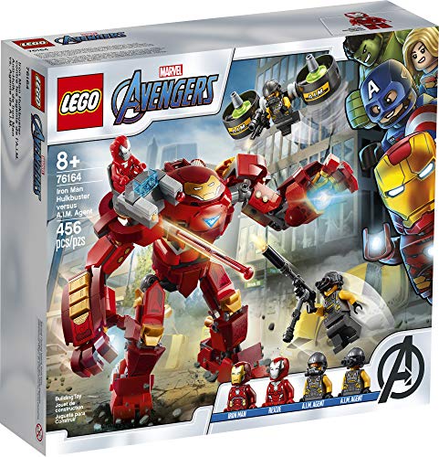 LEGO Marvel Avengers Iron Man Hulkbuster Versus A.I.M. Agent 76164 Brick-Build Playset with Minifigures L201
