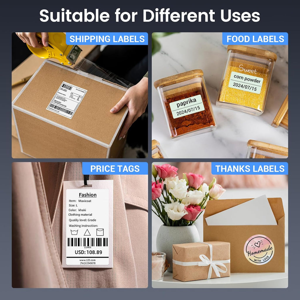 Phomemo 245-BT Bluetooth Thermal Label Printer for Shipping Packages M670