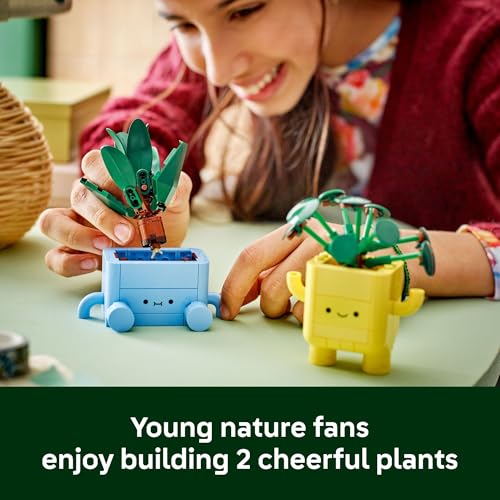 LEGO Botanicals Happy Plants Building Toys for Ages 9+ C494