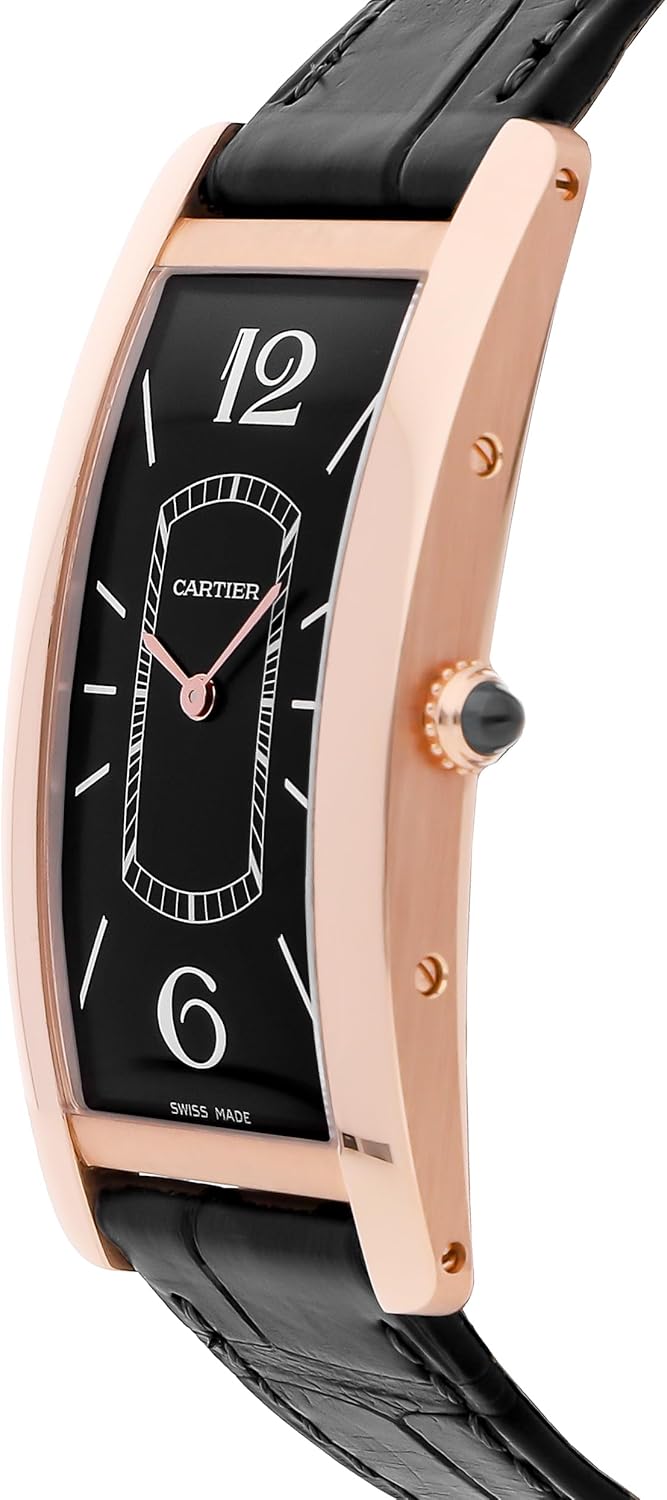 Cartier Tank Manual Wind Black Dial Watch WGTA0025 Pre-Owned N757889