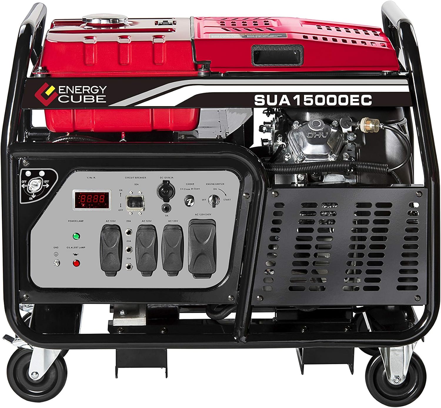 A-iPower SUA15000ECV 15000-Watt Portable Generator Gas Powered Electric Start, 15000 Watt, EPA/CARB Sell to All 50 States
