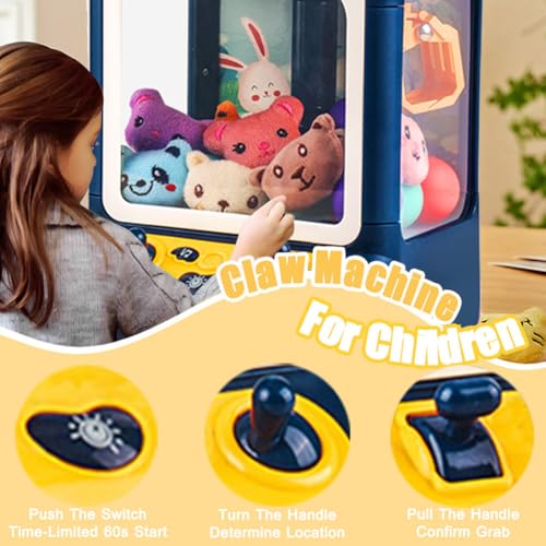 Kids Claw Machine with Lights and Sound, Includes 10 Plush (Pink) X399554