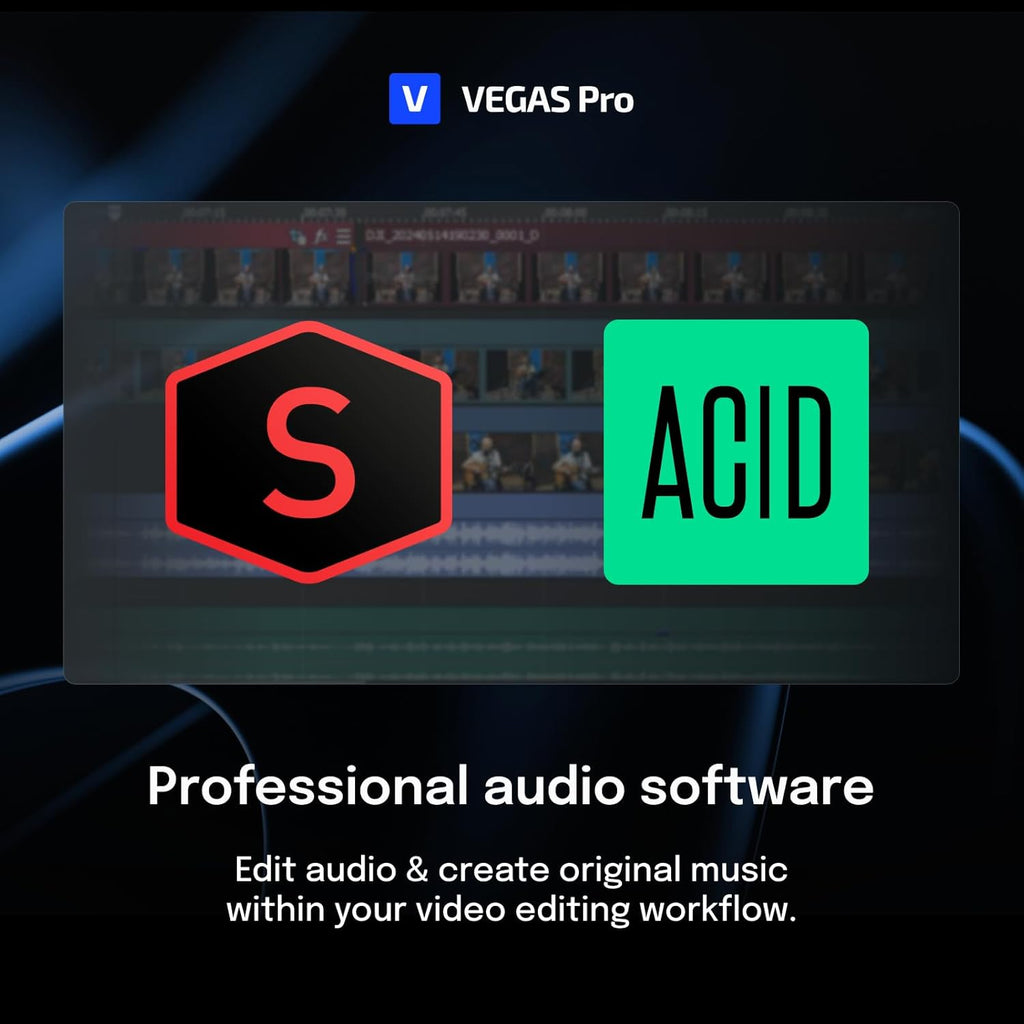 VEGAS Pro Suite 22 Video Editing Software for Windows 10/11, 1 License L5388