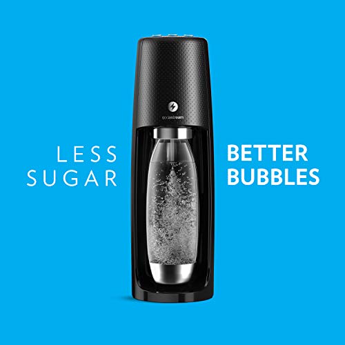 SodaStream Fizzi One Touch Sparkling Water Maker Bundle with CO2 and BPA Free Bottles F887932