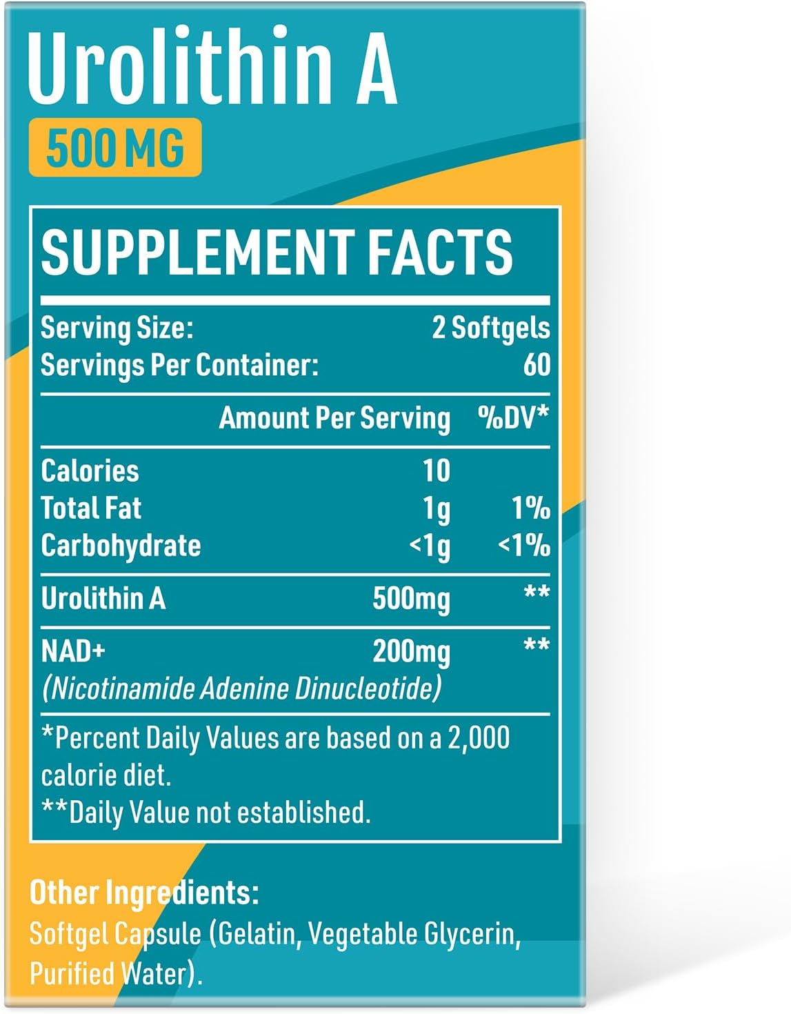 Urolithin A Supplement 500mg with NAD+ 200mg G2827