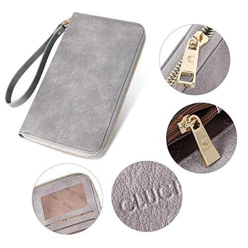 CLUCI Women's RFID Bifold Wristlet Wallet C899114