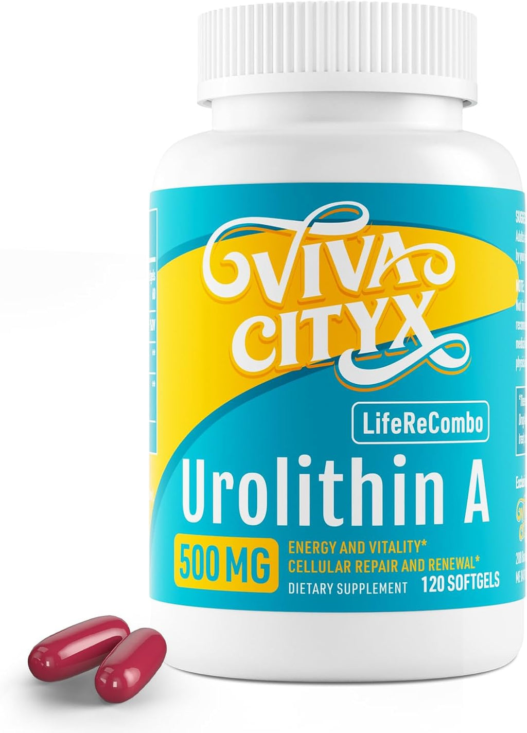 Urolithin A Supplement-Urolithin A 500mg,NAD+ 200mg