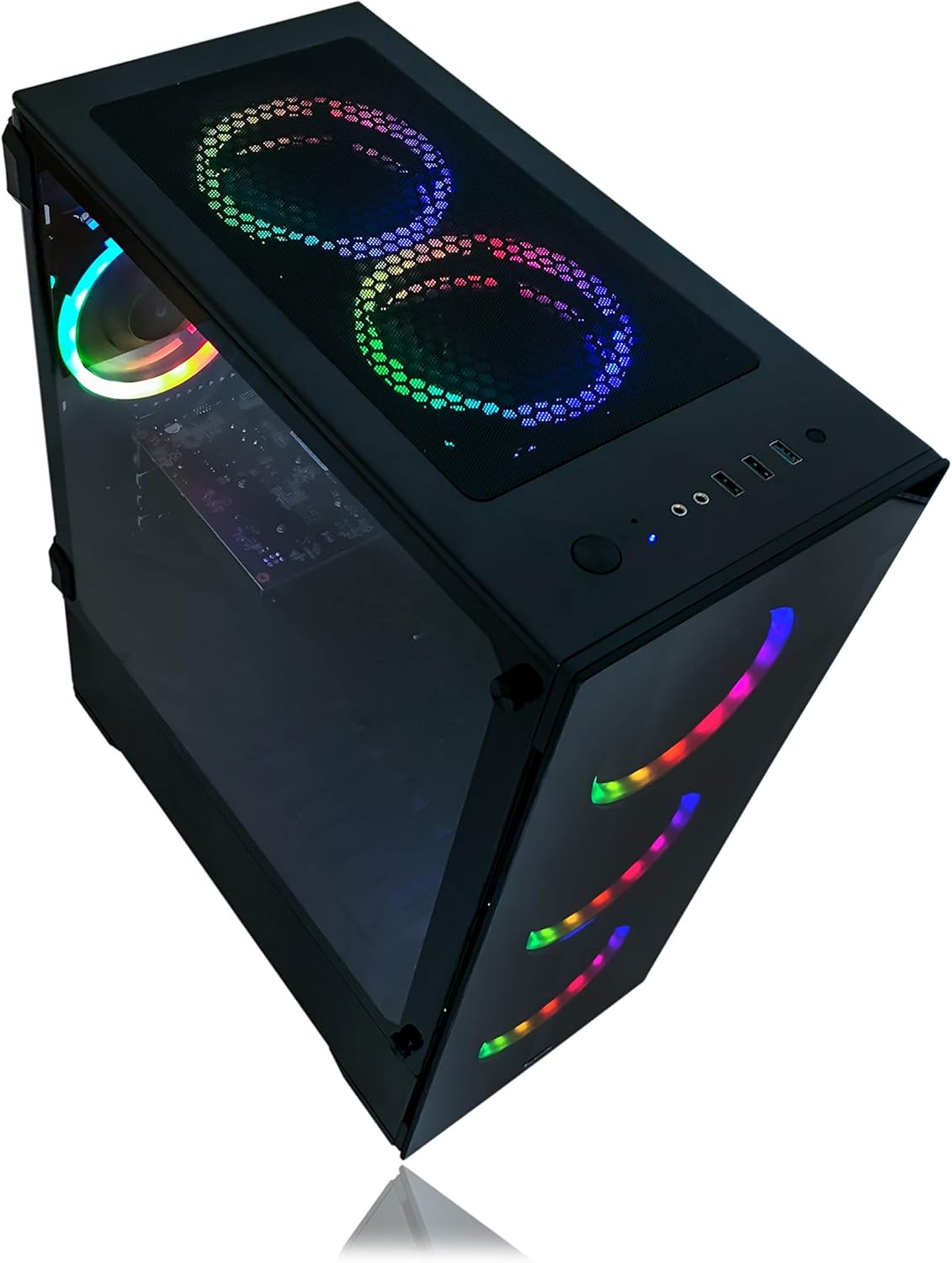 Alarco Gaming PC Desktop, Intel 3.70GHz, 16GB RAM, 512GB SSD, RX 580 8GB, Windows 11 Pro H2833