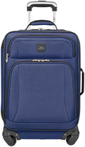 Skyway Epic Softside Carry-On Luggage - Lightweight Suitcase with Wheels for Travel | TSA Approved Carry-On Bag | Spinner Suitcase | Carry-On Luggage with Telescoping Handle, 20 inch, Surf Blue