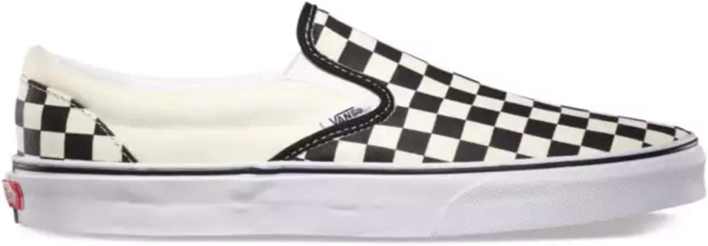 Vans Unisex Classic Slip-On Shoes Black White Checkered Q656013