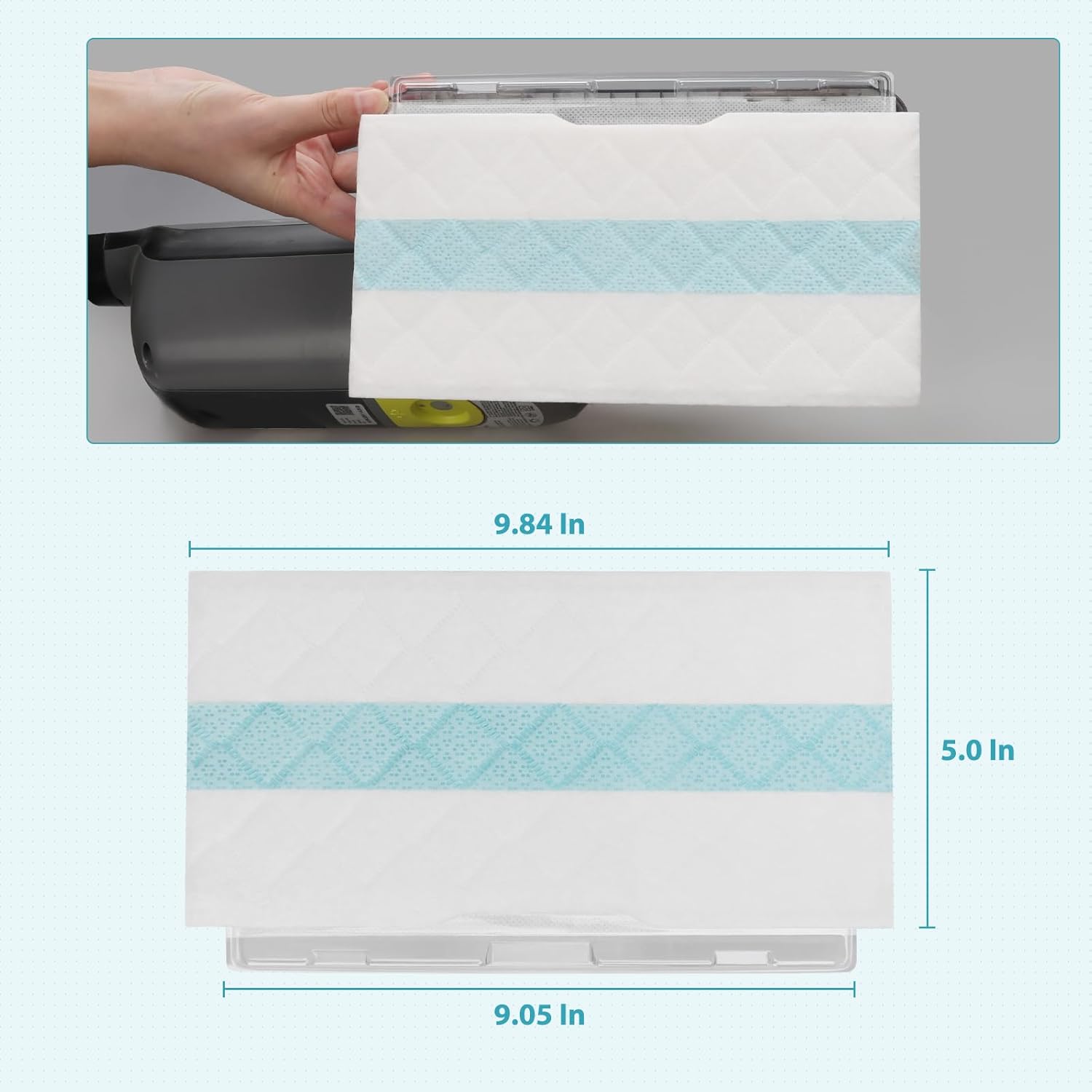 28 Pack Disposable Mop Pad Refills for Shark Vacmop H857643