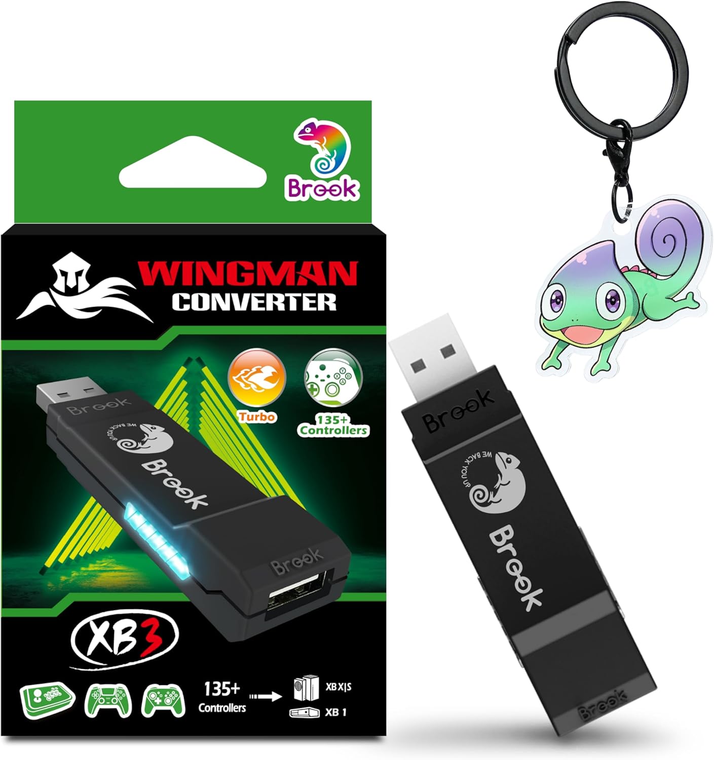 Brook Wingman XB 3 Converter - Elevate Your Gaming: Wireless Adapter for Xbox Series X/S, Xbox One, and PC with Remap & Turbo Features [Exclusive Edition]