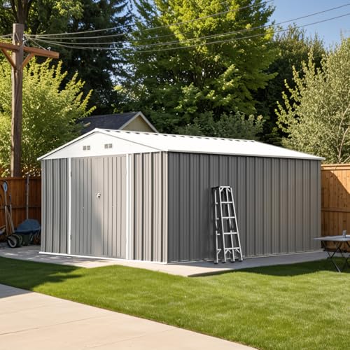 Patiowell 5x3 FT Outdoor Storage Shed with Sloping Roof and Lockable Door, Brown L4971