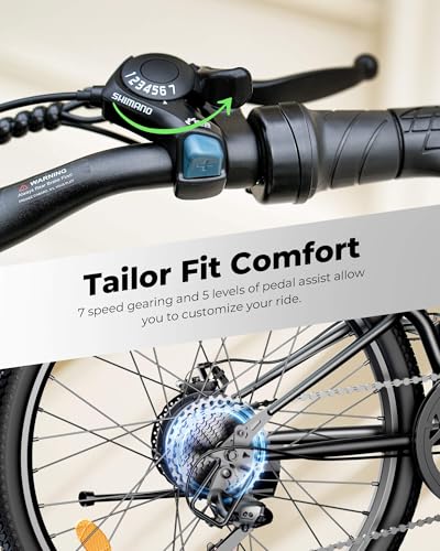 isinwheel M40 Folding Electric Bike for Adults, 500W, 26" Y882