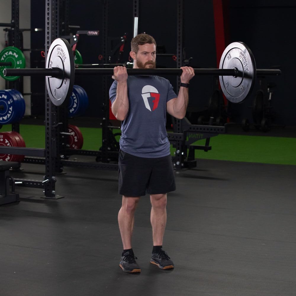 Titan Fitness 7 FT Axle Barbell, Fat Grip, 660 LB L8417
