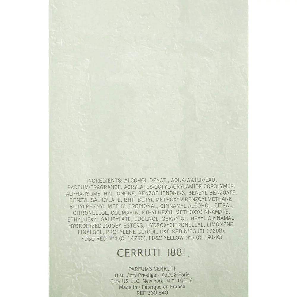 Cerruti 1881 by Nino Cerruti Eau De Toilette Spray for Men 3.4 oz I293235