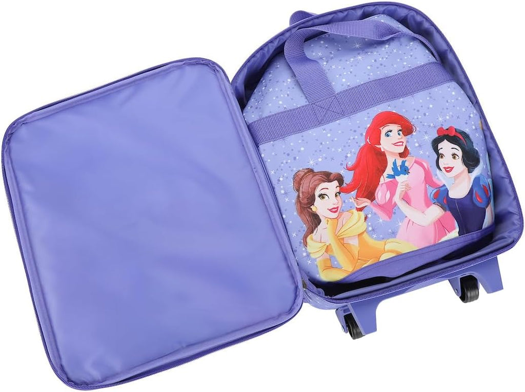 Bioworld Disney Princess Castle 3-Piece Youth Duffle Bag Travel Set S16292