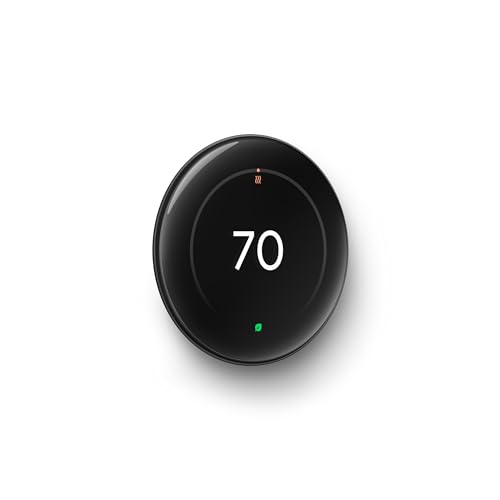 Google Nest Learning Thermostat (4th Gen) with Temperature Sensor - Polished Silver Y52599