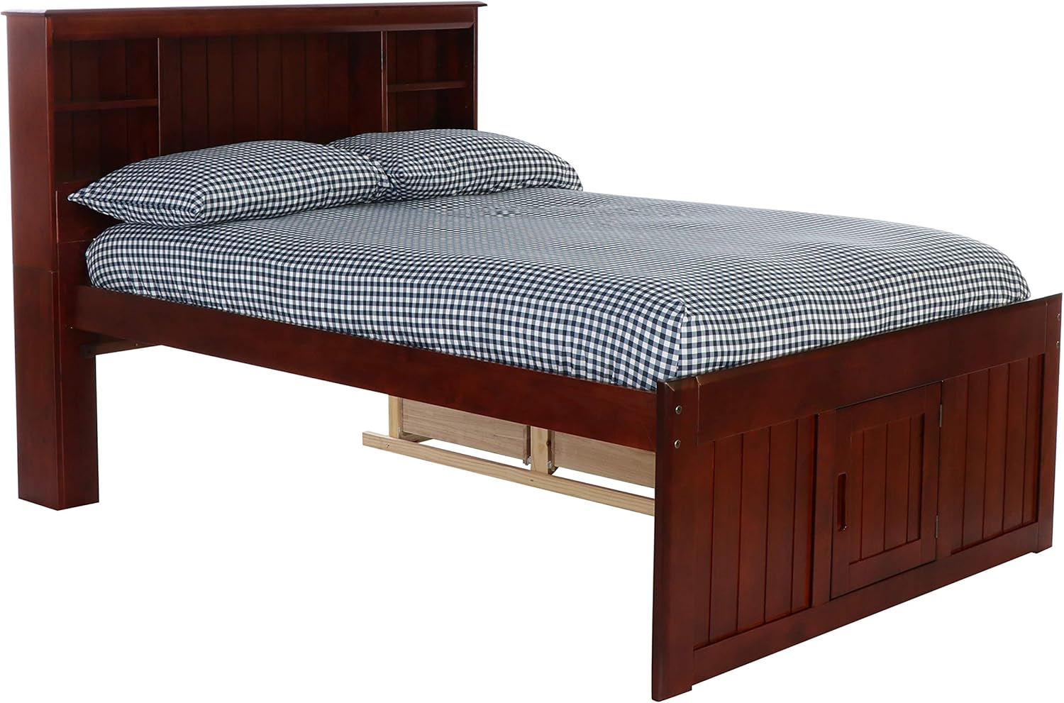 Discovery World Furniture Full Bookcase Bed with 6 Drawers Merlot D74380