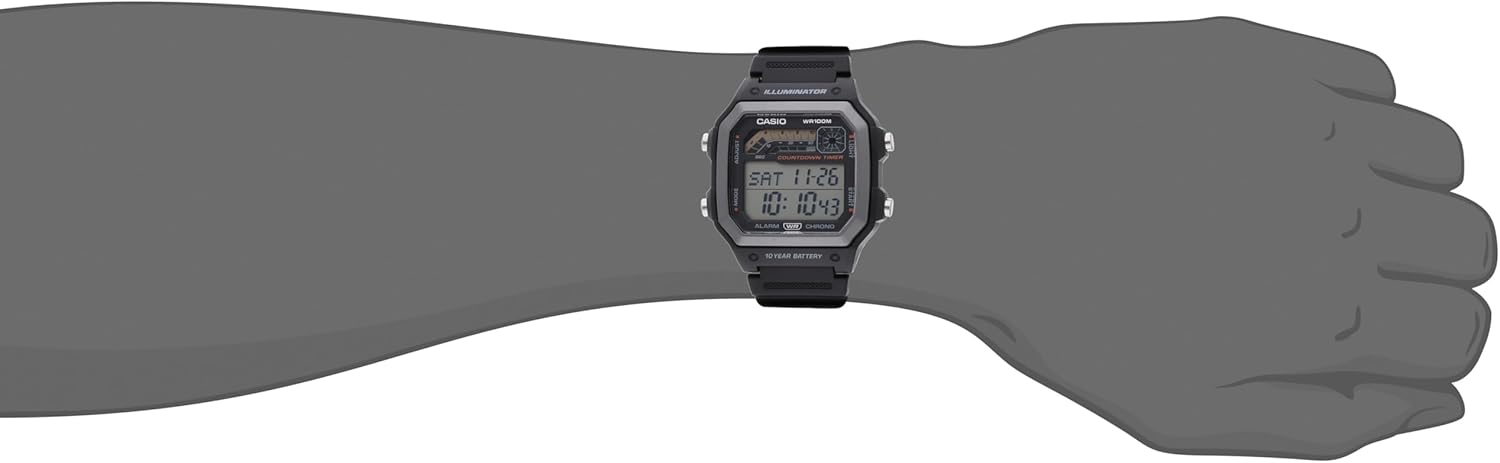 Casio Illuminator Men's Watch WS1600H-1AV X738285