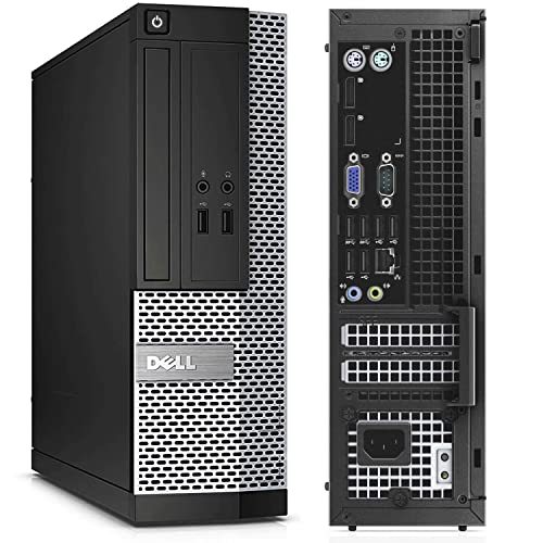 Dell OptiPlex Desktop PC, Intel Core i5, 16GB RAM, 2TB HDD, 20 inch LED Monitor, RGB Speaker, Keyboard Mouse, WiFi, Windows 10 Pro (Renewed) H85083