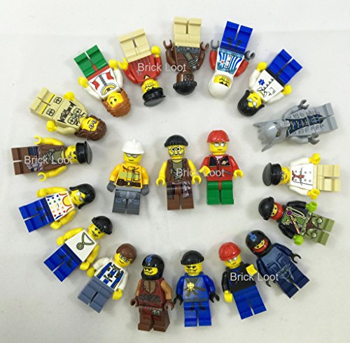 LEGO Minifigure People Lot 10 Random City Town Set by USA S904846