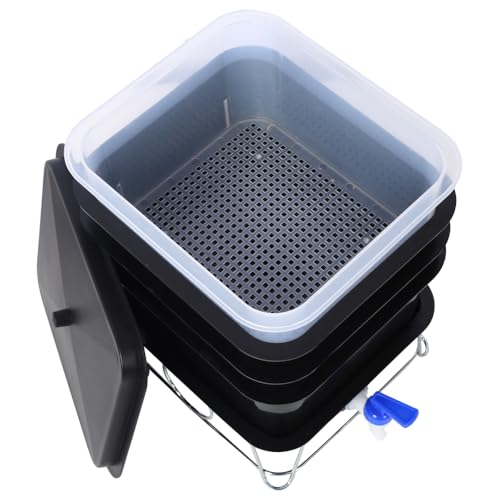 Worm Farm Kit, 4-Tray Worm Composter for Indoor & Outdoor Use L5930