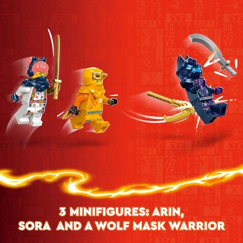 LEGO NINJAGO Young Dragon Riyu Playset with 3 Ninja Minifigures, 71810 U493
