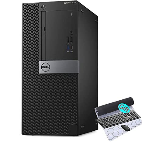 Dell 7050 Mini Tower Desktop Intel i7-7700 32GB DDR4 1TB NVMe SSD 2TB HDD Wi-Fi BT Win10 Pro (Renewed) P50862