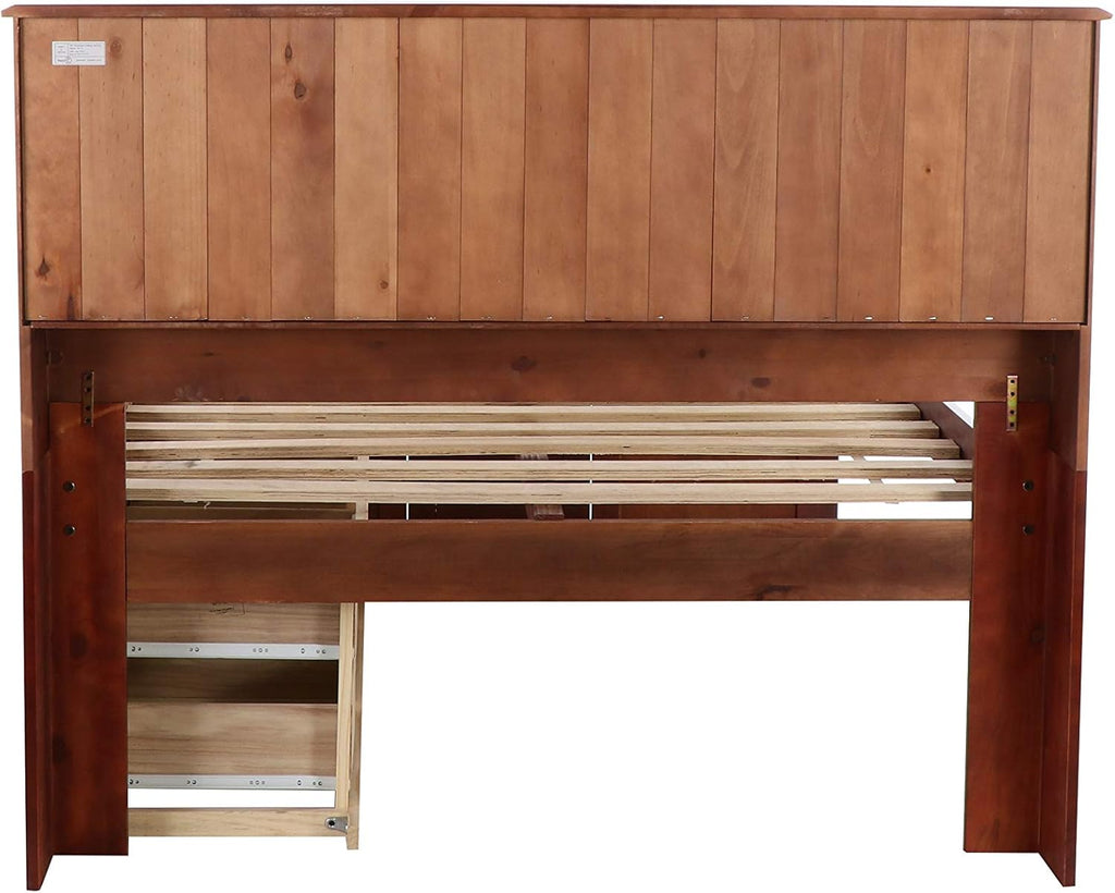 Discovery World Furniture Full Bookcase Bed with 6 Drawers Merlot D74380