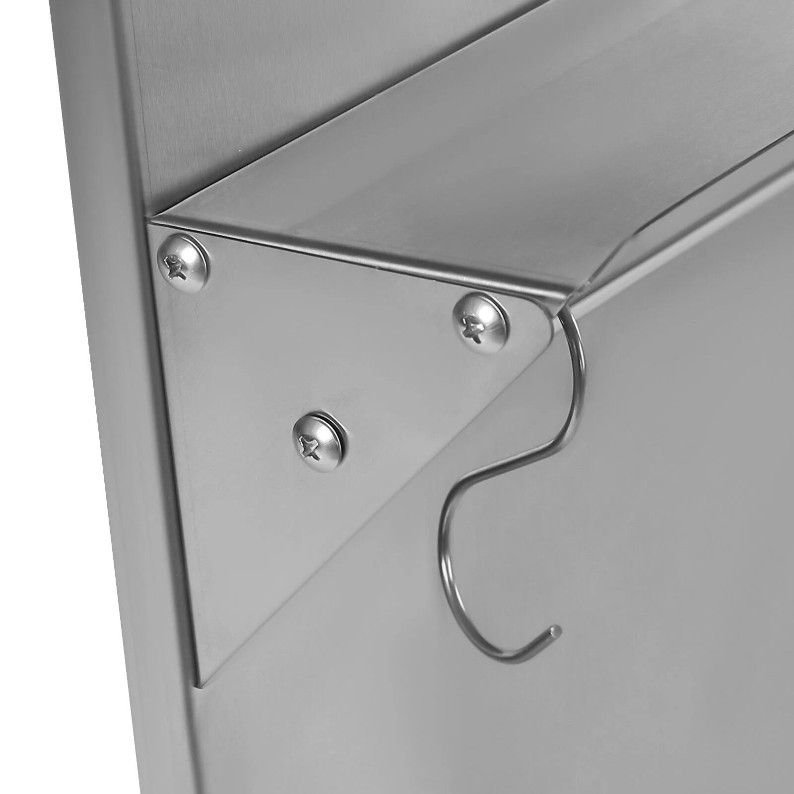 Miumaeov Stainless Steel Backsplash with Shelf for Range Hood, 36x29.5 Inch J482