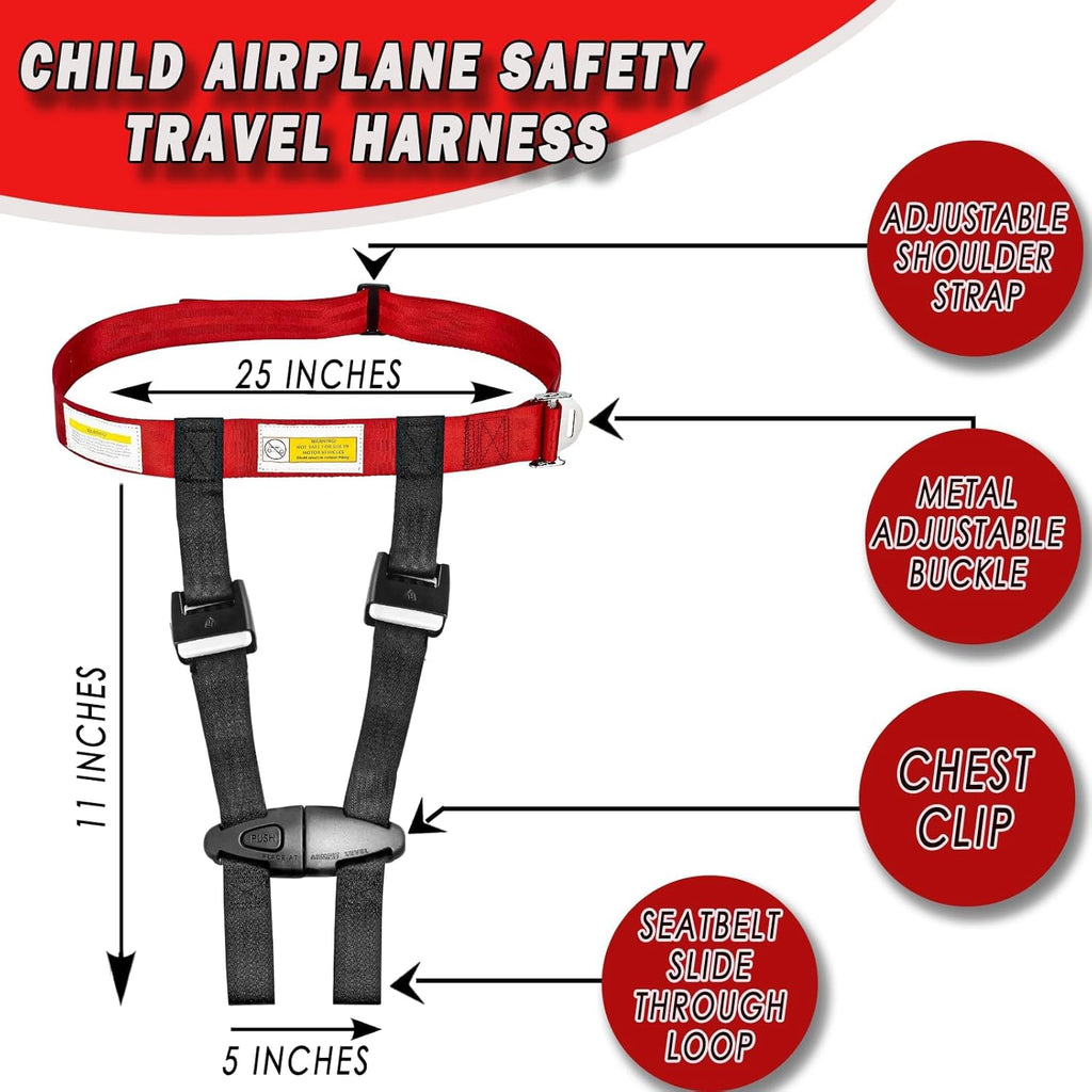 Zoey & Gavin & Co. Airplane Safety Harness for Kids Toddler Travel Restraint K186