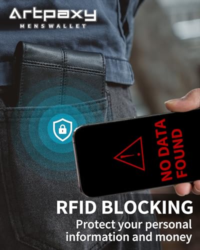 Men's Genuine Leather Bifold RFID Blocking Wallet X966881