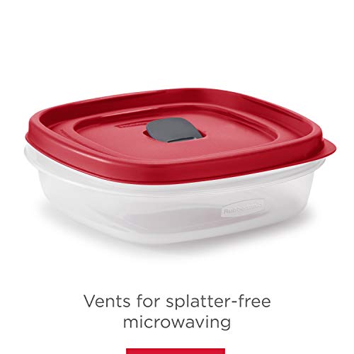 Rubbermaid Easy Find Lids Food Storage Containers, 3-Pack, Racer Red G73580
