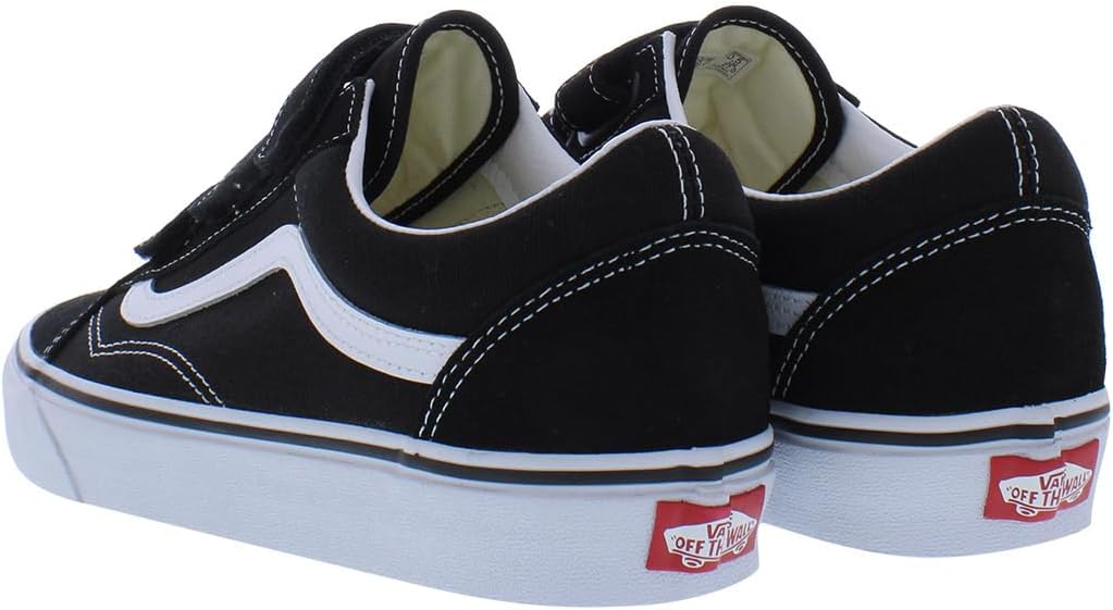 Vans Men's Old Skool V Sneaker Black/True White Size 9.5 S127586