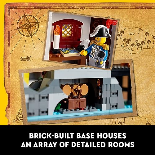LEGO Icons Eldorado Fortress Building Kit with Pirate Ship and 8 Minifigures P54832