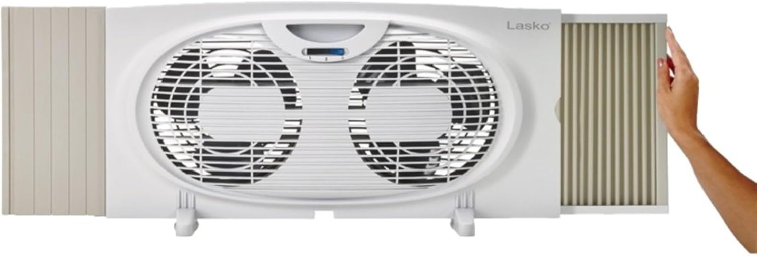 Lasko Twin Window Fan, White J826324