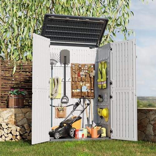 Outdoor Resin Storage Shed 64 Cu.Ft Waterproof Cabinet K6967