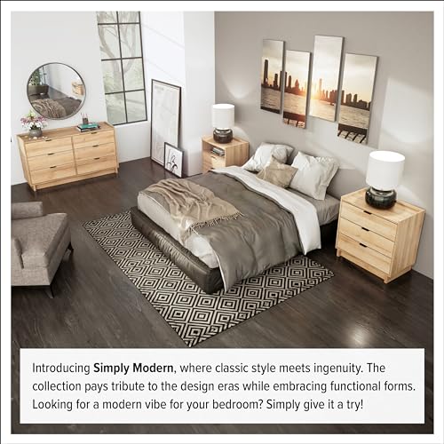 Prepac Rustic Ridge Farmhouse 6-Drawer Double Dresser, Brown X6434
